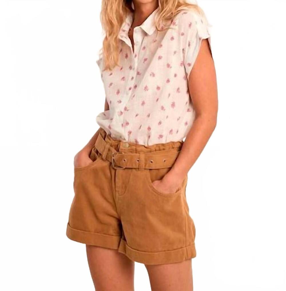 NEW MOLLY BRACKEN women's floral printed t-shirt in white